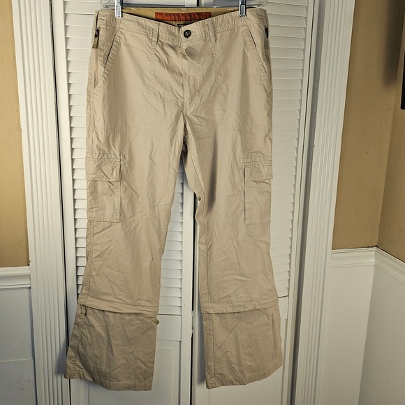 NWT Vintage Y2K Abercrombie & Fitch Womens Convertible Zip Off Cargo Pants 14‎ - Picture 1 of 4